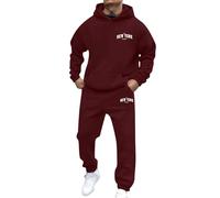 Uomo 2 Pezzi Tuta Jogging Da Lavoro E Donna set unisex per il tempo libero Taglie Forti Casual Abbigliamento Cotone Vintage felpa con cappuccio pantaloni felpati allenamento Streatwear 2025