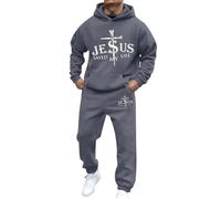 Uomo 2 Pezzi Tuta Jogging Invernale Ginnastica set unisex per il tempo libero Sportiva Cotone Casual Vintage Da Felpa con Cappuccio e Pantaloni Y2K Hip Hop Streetwear