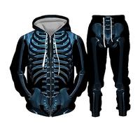 Uomo 2 Pezzi Tuta Jogging Tute Sportive Eleganti Comodi Palestra Abbigliamento Sportiva Suit Tracksuit Felpata Leggero Invernale Felpa E Pantaloni Fitness Da Casa con Cappuccio per il tempo libero,