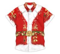 Uomo 2026 camicia di Natale camicia di Natale abbigliamento di Natale camicia di Natale abbigliamento di Natale festival cotone maniche lunghe maglione di Natale, Altro., L