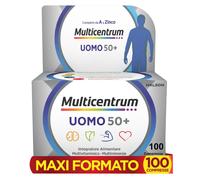 Uomo 50 Integratore Alimentare Multivitaminico Completo con Vitamina D3 Supporto