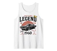 Uomo A Legend Was Born in 1960 Fantastico Uomo Ragazzo Compleanno Canotta