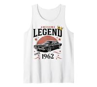 Uomo A Legend Was Born in 1962 Fantastico Uomo Ragazzo Compleanno Canotta