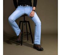 Uomo a Zampa Bootcut Pantaloni Denim 70s Western Cowboy Bell Jeans