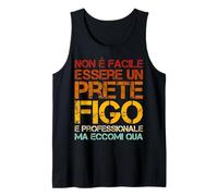 Uomo Abbigliamento Lavoro da Prete Figo Divertente Sacerdote Canotta