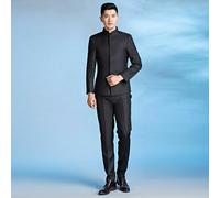 Uomo Abito Alla Coreana Nonno Colletto Cinese Asiatico Cena Giacca Pantaloni