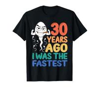 Uomo Abito bavaglio per 30° Compleanno 30 Anni Fa I Was The Fastest Funny Maglietta