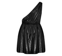 Uomo Abito Con Toga Pelle Effetto Bagnato Greco Antico Romano Dio Nero L