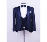 Uomo Abito Firmato Matrimonio lo Sposo Cena Smoking Casual (Giacca + Gilet + )