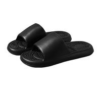 Uomo Acupressure Sandali da massaggio, Fasciite plantare di sollievo, Sandali da massaggio del piede(Black,42 EU)