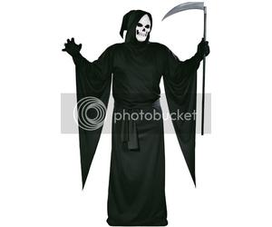 Uomo Adulto Spaventosa Evil Grim Reaper Vestito