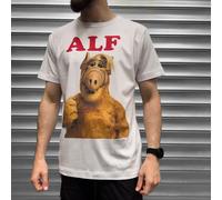 Uomo Alf 80's Icon T Shirt Vintage TV Retrò No Problem Melmac Divertente