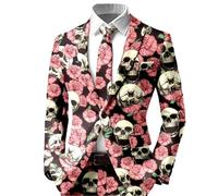Uomo alla moda per occasioni festive con esclusivo design stampato, ideale per feste, eventi sociali, Rosa chiaro., 3XL