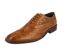 Uomo Amen Formale IN Pelle Con Lacci Robuste Paisley Dettagliare Mamenam18641