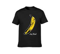 Uomo Andy Warhol Banana The Velvet Under Ground & Nico Rock E Pop Art O-Neck 100% Cotton Short Sleeve Unisex T-Shirt XXXL