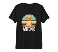 Uomo Antonio - Nome Ragazzo Simpatico con Leone Carino Maglietta Premium