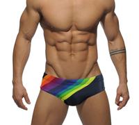 Uomo Arcobaleno Stampato Vita Bassa Nuoto Slip Bikini Boxer Pantaloncini Mutande