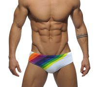 Uomo Arcobaleno Stampato Vita Bassa Nuoto Slip Bikini Boxer Pantaloncini Mutande