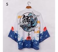 Uomo Aviatore Crane Giapponese Kimono Cardigan Coat Yukata Vestaglia Aperto Ant