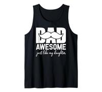 Uomo Awesome Like My Daughter Men Funny Fathers Day Dad Birthday Canotta