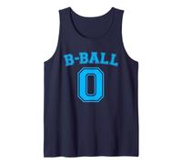 Uomo B-Ball - Pallone da basket, numero 0, per allenamento Varsity Vintage Canotta