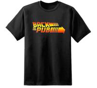 Uomo Back to the Future Stile Pub T Shirt Divertente Lol Papà Mum Regalo Design