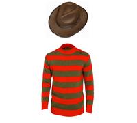 Uomo & Bambini Ragazzi Freddy Krueger Costume Halloween Costume 3-Piece Set