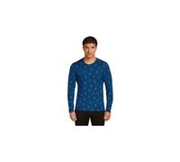 Uomo baselayer icebreaker merino 200 oasis snow day blu