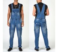 Uomo Jeans Gamba Dritta Pantaloni Casual Zip Laterale Svasato Bootcut Chic