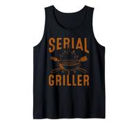 Uomo Bbq Divertente Serial Griller Maestro Della Barbecue Canotta