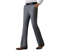 Uomo Bell Fondo a Zampa Pantaloni Slim Rétro 60s 70s Formale Abito Bootcut