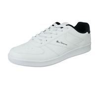 Uomo Ben Sherman 'Campus' Bianco Sintetico Lacci Casual da Ginnastica