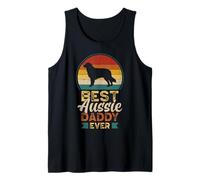 Uomo Best Aussie Daddy Ever, Father's Day Australian Shepherd Dad Canotta