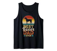 Uomo Best Boxer Dad Ever, Father's Day, Boxer Dog Daddy Canotta