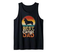 Uomo Best Corgi Dad, Father's Day, Welsh Corgi Daddy Canotta