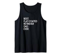 Uomo Best Flat-Coated Retriever Dad Ever Retriever a Pelo Corto Canotta