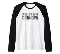 Uomo Best Grandpa Ever Bester Opa der Welt.de - Grande Nonno Maglia con Maniche Raglan
