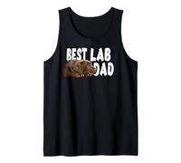 Uomo Best Lab Dad Chocolate Lab Dad The Lab Padre Cane papà Canotta