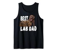 Uomo Best Lab Dad Chocolate Lab Dog The Lab Padre Il Cane Padre Canotta