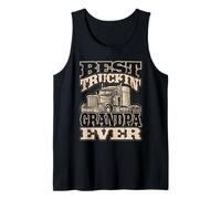 Uomo Best Truckin Grandpa Semi Truck Driver Trucker Life Canotta