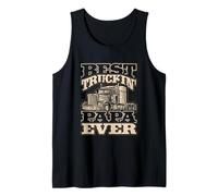 Uomo Best Truckin Papa Semi Truck Driver Trucker Life Canotta
