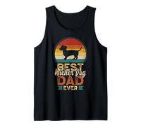 Uomo Best Wiener Dog Dad Ever, Father's Day, Dachshund Daddy Canotta