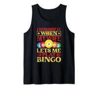 Uomo Bingo Game Worship It When My Wife Bingo Canotta