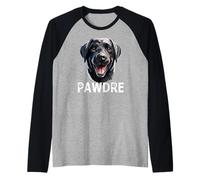 Uomo Black Lab Dad The Dog Padre Labrador Retriever Amante Maglia con Maniche Raglan