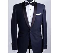 Uomo Blu Abiti Designer lo Sposo Matrimonio Smoking Formale Cena (Giacca + Pant