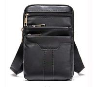Uomo Borsa Tracolla Piccola per Cellulare, Pochette da Cintura PU Pelle, Multifunzionale Pelle Fondina Ascellare Borsello Tracolla Porta Cellulare Marsupio Cintura con Clip Sacchetto da Viaggio