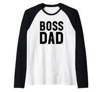 Uomo Boss Dad Men Dad Boss Hombre Papa Bossy Daddy Boss Father Maglia con Maniche Raglan