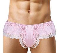 Uomo Boxer, da Uomo Slip a Triangolo in Pizzo T Back Bowknot Sexy