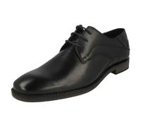 Saldi Uomo Bugatti Nero Leather Scarpe con Lacci 313-23003-1000