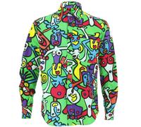 Uomo Camicia Loud Originals Cotone Regular Manica Lunga Tiffy Stampa Retrò Danza